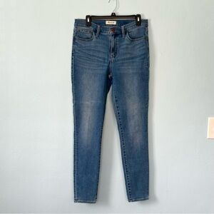 Madewell Roadtripper Skinny Jeans Size 29 Tall Medium Wash High Rise Stretch EUC